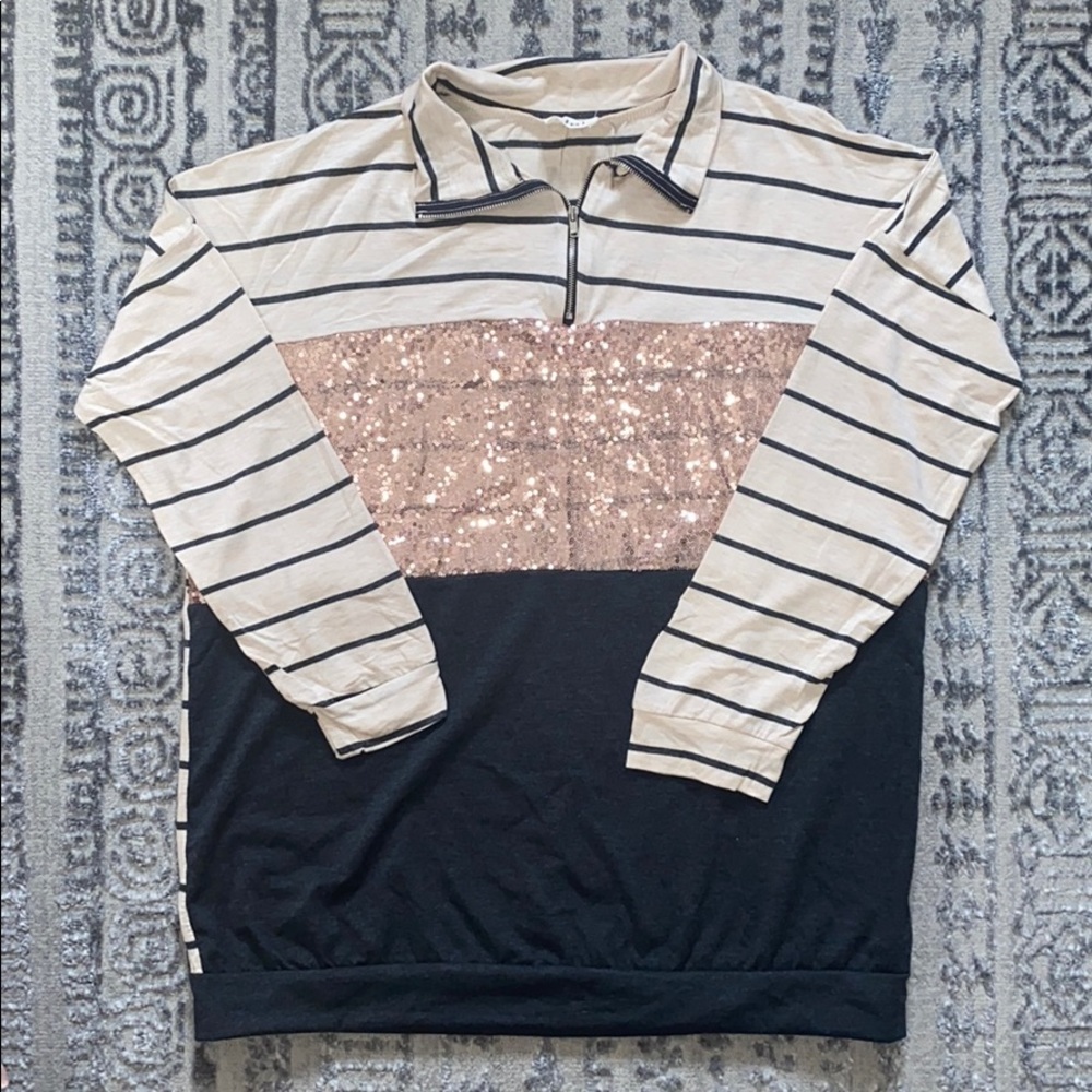 Bibi Half Zip Lightweight Sweater